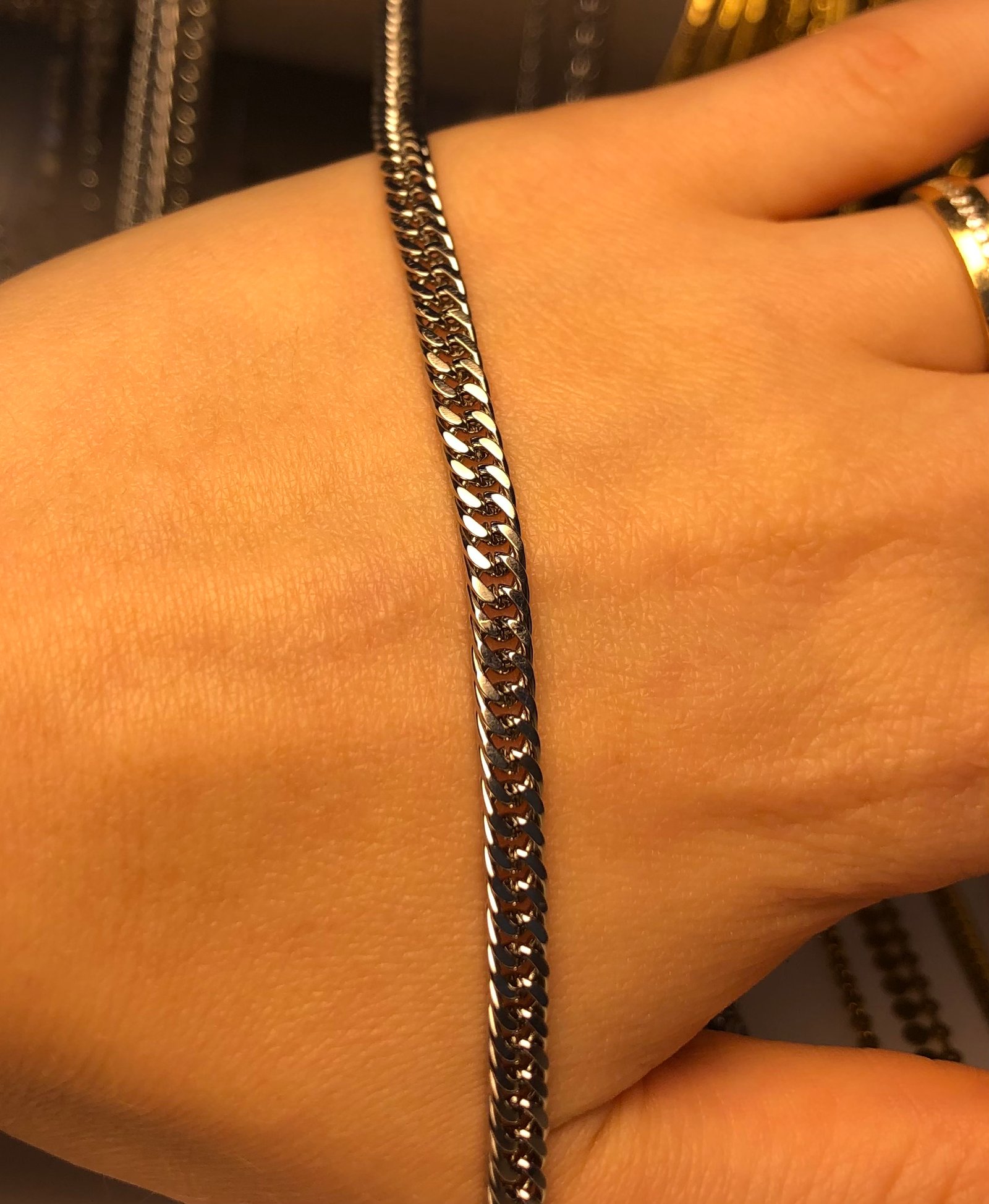 Ezik silver çelik takı zinciri